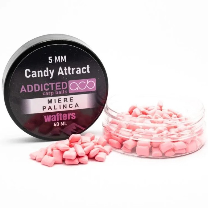 Wafters Addicted Carp Baits Pillow Candy Attract, Miere &amp; Palinca, Roz, 5mm, 40ml