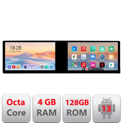 Navigatie Toyota Auris 2007-2013 Kit-auris-2013 Edotec 2 ecrane 8 core 4+128 21.6 inch Incell android Wifi 5Ghz gps internet CarStore Technology foto