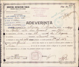 HST A1443 Adeverință absolvire 4 clase primare 1938 Sf Iosif București
