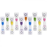 Cumpara ieftin Set 10 clepsidre pentru perierea dintilor, 3 minute, multicolor