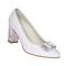 Pantofi dama eleganti din piele naturala box toc 7cm, Alb A41APF