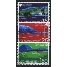 Liechtenstein 1982 - Campionatul Mondial de fotbal, serie stampilata