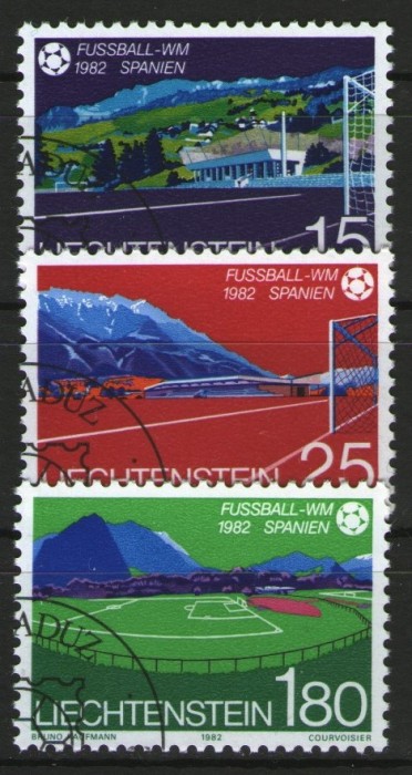 Liechtenstein 1982 - Campionatul Mondial de fotbal, serie stampilata