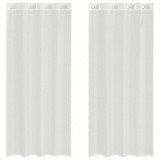 Cumpara ieftin Perdele Voile cu Oeje 2 buc Alb