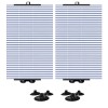 Set 2 Parasolare Ajustabile pentru Parbriz/ Luneta 40-70 cm din Aluminiu si Fixare cu Ventuze pentru Parbriz si Luneta