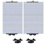 Cumpara ieftin Set 2 Parasolare Ajustabile pentru Parbriz/ Luneta 40-70 cm din Aluminiu si Fixare cu Ventuze pentru Parbriz si Luneta