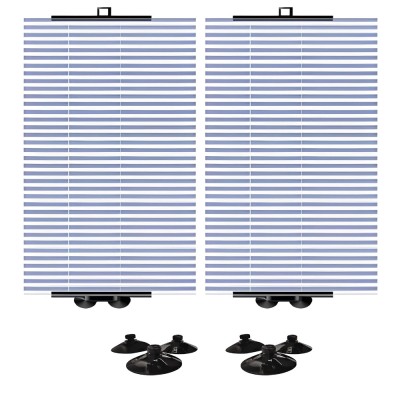 Set 2 Parasolare Ajustabile pentru Parbriz/ Luneta 40-70 cm din Aluminiu si Fixare cu Ventuze pentru Parbriz si Luneta foto
