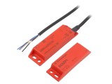 Telemecanique &Icirc;ntrerupător de siguranță magnetic IP66, XCSDMP5905, Carcasă Plastic, Roșu, Cu cheie 3 poziții, Cablu 5m