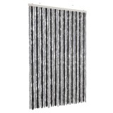 Cumpara ieftin Perdea pentru insecte, gri si negru, 118x220 cm, chenille