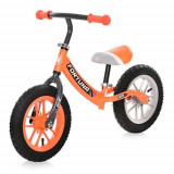 Bicicleta de echilibru Lorelli, Fortuna Air, 2-5 Ani, 12 inch, anvelope cu camera, jante cu leduri, Grey &amp; Orange