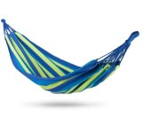 Hamac Multicolor Bumbac, 190x150cm, 100kg, Curte/Gradina/Balcon, Portabil, Sac Depozitare Inclus