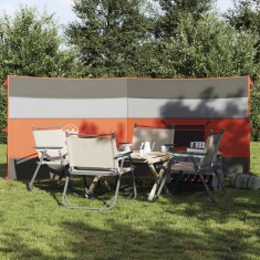vidaXL Paravan de camping, gri/portocaliu, 340x130 cm, impermeabil 4009659