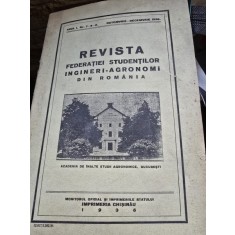 Revista Federatiei Studentilor ingineri agronomi din Romania nr.7,8,9/1935