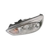 Far Ford Focus III, 10.2014-, partea Stanga, electric, cu lumini de zi, tip bec H15+H7, silver, cu motoras, cu becuri, Varroc