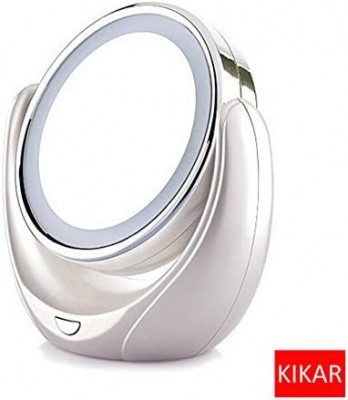 Oglindă de cosmetică Kar cu lumină LED, oglindă de machiaj de masă de 5 inchi, o foto