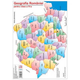 Harta Geografia Romaniei pentru clasa a 4-a - Cristina Moldovan