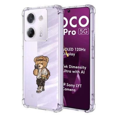 Husa antisoc pentru xiaomi poco m7 pro 5g - airbag tpu, col&amp;Egrave;uri ranforsate- selfie foto