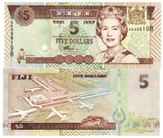 Fiji 5 Dolari 2002 P-105b UNC
