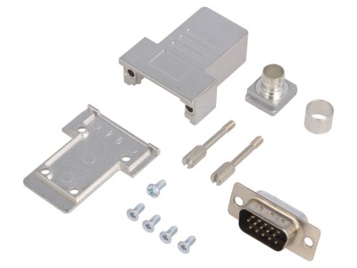 Conector D-Sub HD 15 pini, pe cablu foto
