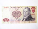 Chile 100 Pesos 1981(an rar) bancnota din imagini la cel mai mic preț
