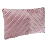Perna Decorativa Velvet Roz Reliefat 50x30cm Poliester Fata de Perna Canapea Decor Dormitor Living Design Elegant