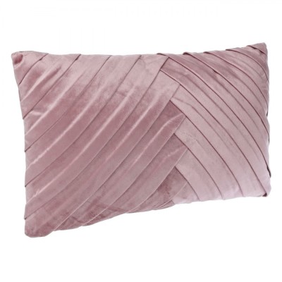 Pernă Decorativă, Velvet, Model Reliefat, Roz, 50x30cm foto
