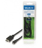 Cablu micro HDMI - HDMI tata-tata High Speed Ethernet 1m VALUELINE