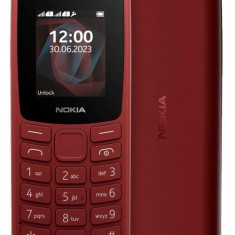 Telefon mobil Nokia 105 (2023), Dual Sim (Rosu)