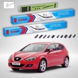 Cumpara ieftin Ștergătoare Seat Leon 1P1 2005-2009 | Set Față și Spate Flat &ndash; TeamCar&reg;