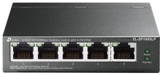 Switch 5 porturi 10/100Mbps 4 porturi PoE 41W TP-Link - TL-SF1005LP SafetyGuard Surveillance foto