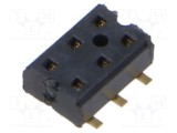 Conector PCB-PCB mamă PIN 6 2mm SAMTEC aurit SMT 4,1A