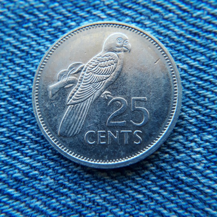 1f - 25 Cents 1997 Seychelles