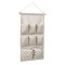 Organizator de perete, 35 x 60 cm, 8 buzunare, model buline, Gri/Alb