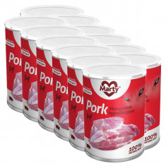 Conserva MARTY Pork Monoprotein 12 x 400 g foto