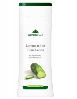 Lotiune tonica cu suc de castraveti, 200 ml, Cosmetic Plant foto