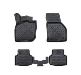 Covorase Auto Tip Tavita Cauciuc PSN Seat Cupra Formentor 2020+ Negre, Margine Inalta, Fata+Spate, Fixare Clipsuri/Scai
