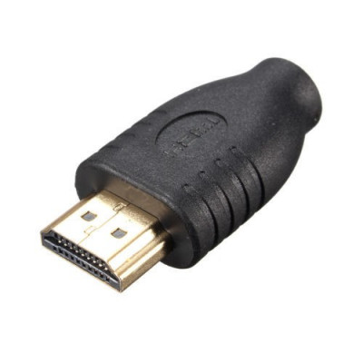 Adaptor MICRO HDMI mama la HDMI tata, conectori auriti foto