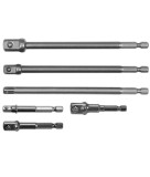 Set adaptoare pentru tubulare,prinderehexagonala 1 4 - 3 8 - 1 2 6 piese