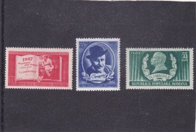 ROMANIA 1952 - I.L.CARAGIALE, MNH - LP 321 foto