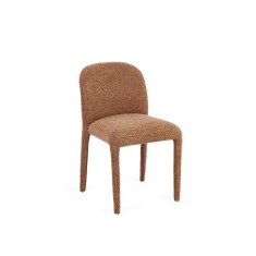 Set 2 scaune dining textil caramiziu Antara 47.5x57.5x81h