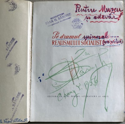 Pe drumul realismului socialist, album de arta proletcultista 1955, ex-colectia sculptor Ioan H. Sarghie foto