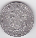 AUSTRIA 20 KREUZER 1830 E ALBA IULIA, Europa, Argint