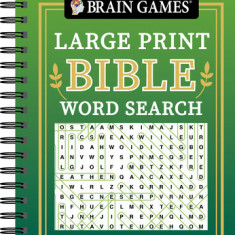 Brain Games - Large Print Bible Word Search (Green)