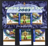 Australia 2003, Sport, Rugby, serie neuzata, MNH