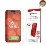 Folie de protectie Ecran Displex Real Glass pentru Apple iPhone 16 Pro Max, Sticla Securizata, Full Glue