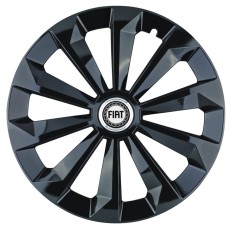 Set 4 capace roti Fame Negru R14 pentru gama auto Fiat foto