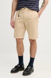 Paul&amp;Shark pantaloni scurți din bumbac bărbați, culoarea bej, 25414026