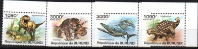 BURUNDI 2011, Fauna - Animale preistorice, Dinozauri, MNH foto