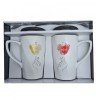 Set 2 Cani cu lingurita si capac, GIRLBOY, 300 ml, Jovy