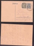 Germany Reich 1921 Uprated postcard postal stationery Wurtbg DB.039